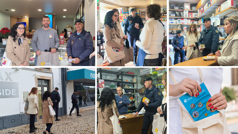 Imagens de ação no terreno na Operação Comércio Seguro