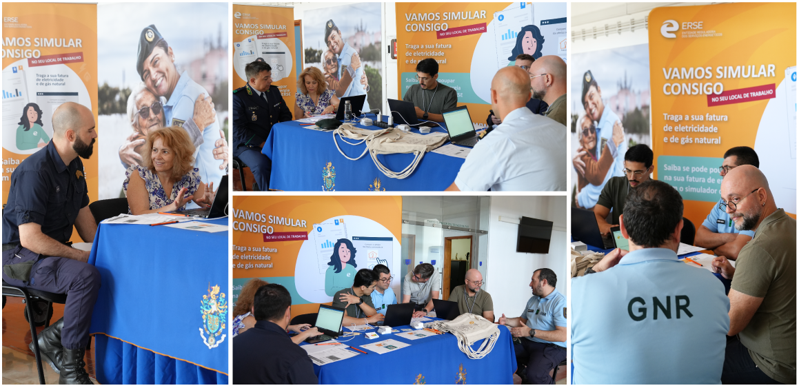 images of the “Let’s Simulate Together” at the GNR’s Guarda School