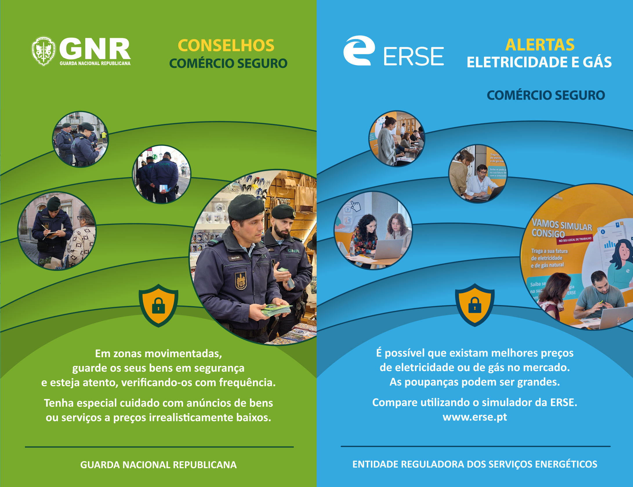 folheto Comércio Seguro GNR-ERSE